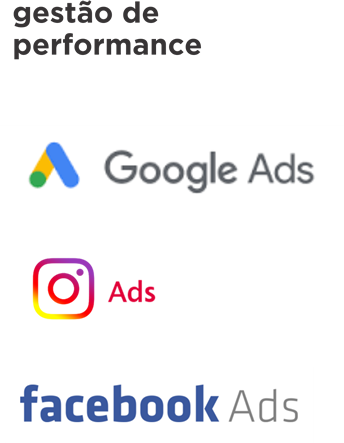 Gestão de performance: google ads, instagram ads, facebook ads